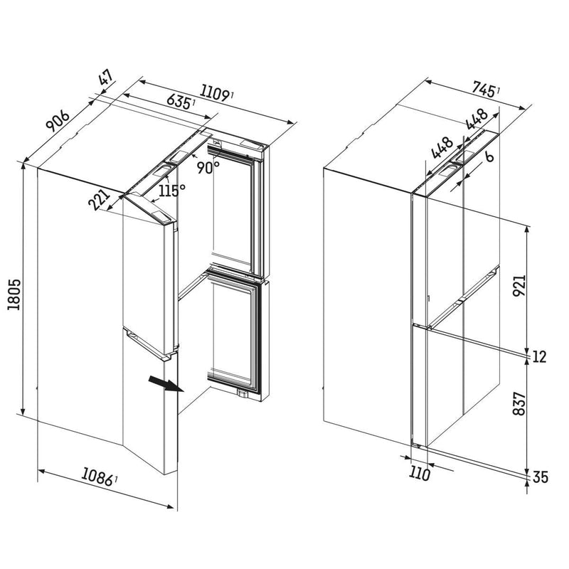 Liebherr MBsddi 9058-20 - FrenchDoor - Edelstaal