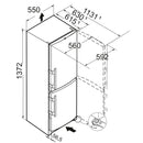 Liebherr CUbe 2331-26 - Koel-vriescombinatie - Zwart