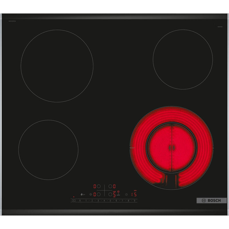 Bosch PKF675FP2E - Serie 6 - Elektrische kookplaat - 60 cm - Opbouw met kader