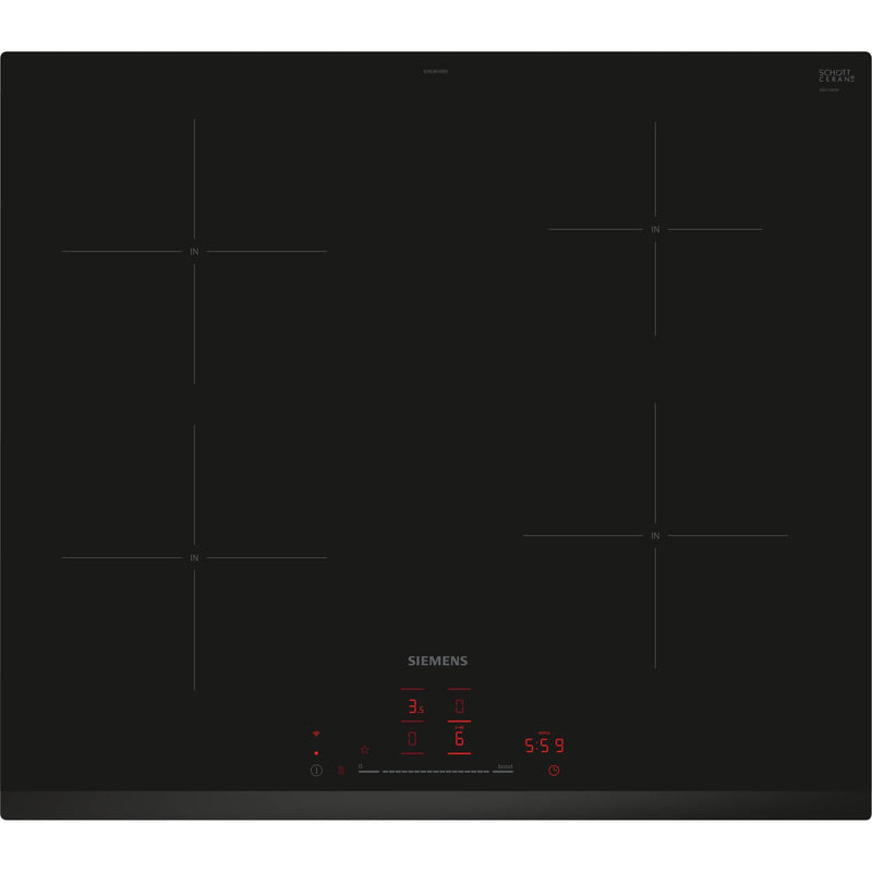Siemens EH63KHEB1E - iQ100 - Inductiekookplaat - 60 cm - Zwart - Opbouw zonder kader