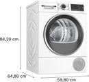 BOSCH WQG235D4FG - Serie 6 - Droogkast met warmtepomp - 8 kg