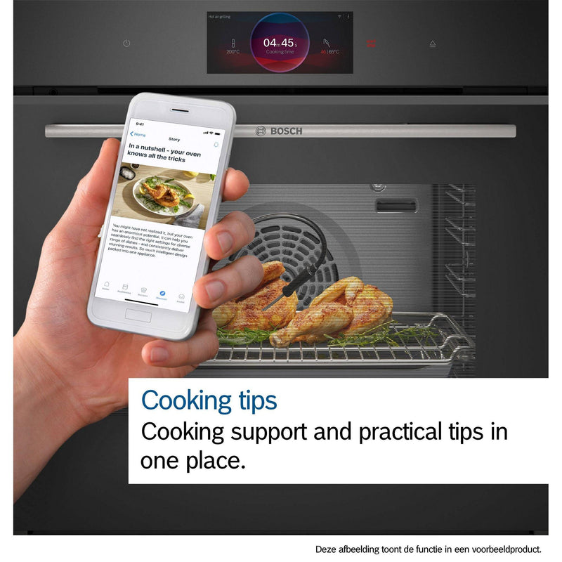 Bosch CMG7241B1 - Serie 8 - Compacte oven met magnetronfunctie - 60 x 45 cm - Zwart