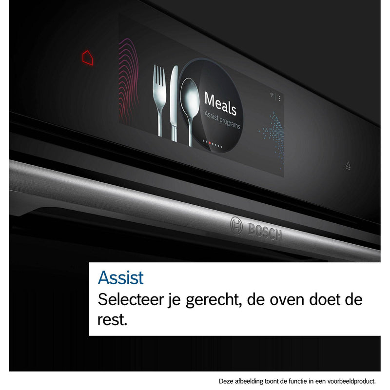 Bosch HRG7361B1 - Serie 8 - Multifunctionele oven met toegevoegde stoom - 60 x 60 cm - Zwart