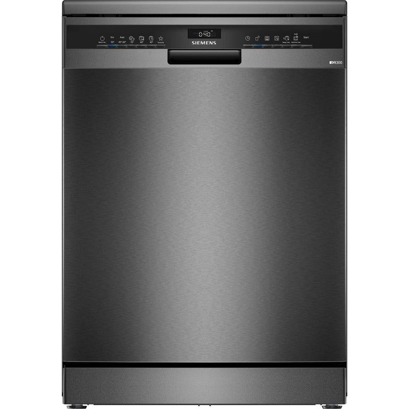 Siemens SN23EC22AE - iQ300 - Vrijstaande vaatwasser - 60 cm - Zwart geborsteld staal AntiFingerprint