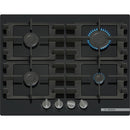 Bosch PNP6B6K40 - Serie 4 - Gaskookplaat - 60 cm - Hardglas, Zwart