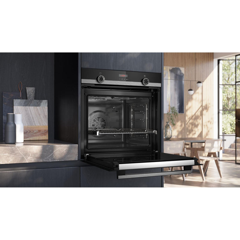 Siemens HQ574AER3 - iQ300 - Multifunctionele oven met toegevoegde stoom - 60 x 60 cm - Inox