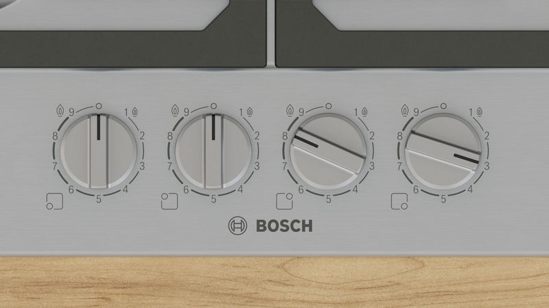 Bosch PCP6A5I90 - Serie 6 - Gaskookplaat - 60 cm - Inox