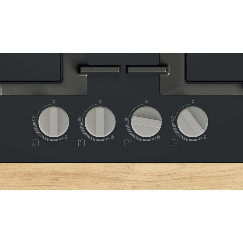 Bosch PNP6B6K40 - Serie 4 - Gaskookplaat - 60 cm - Hardglas, Zwart