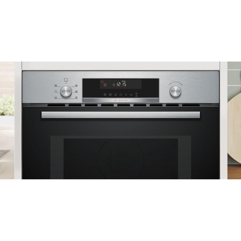 Bosch CMA585GS1 - Serie 6 - Inbouwmagnetron met heteluchtfunctie - 60x45 cm - Inox