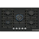 Bosch PPQ7A6I40 - Serie 6 - Gaskookplaat - 75 cm - Hardglas - Zwart