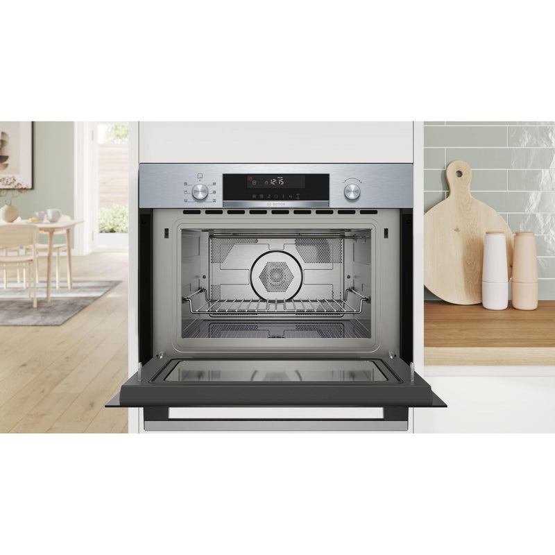Bosch CMA585GS1 - Serie 6 - Inbouwmagnetron met heteluchtfunctie - 60x45 cm - Inox