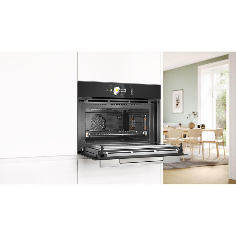 Bosch CMG778NB1 - Serie 8 - Compacte oven met magnetronfunctie - 60 x 45 cm - Zwart