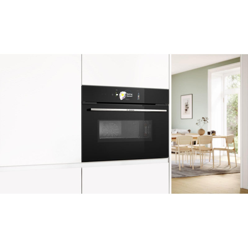 Bosch CMG778NB1 - Serie 8 - Compacte oven met magnetronfunctie - 60 x 45 cm - Zwart