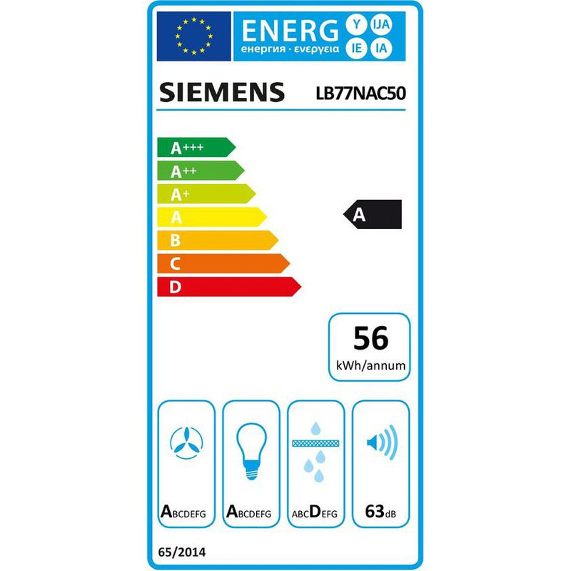 Siemens LB77NAC50 - iQ500 - Afvoergroep - 70 cm - Inox