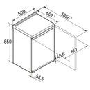 Liebherr Rd 1201-20 - Tafelmodel koelkast - Wit - afmetingen