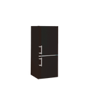 Liebherr CUbe 2331-26 - Koel-vriescombinatie - Zwart