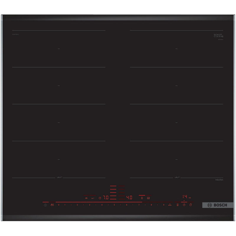 Bosch PXX675DC1E - Serie 8 - Inductiekookplaat - 60 cm - Opbouw met kader