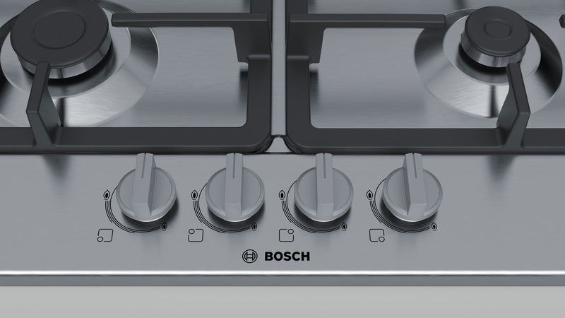 Bosch PGH6B5B90 - Serie 4 - Gaskookplaat - 60 cm - Inox