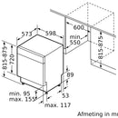 Siemens SN15ZC01CS - iQ500 - Onderbouw vaatwasser - 60 cm - Zwart geborsteld staal AntiFingerprint