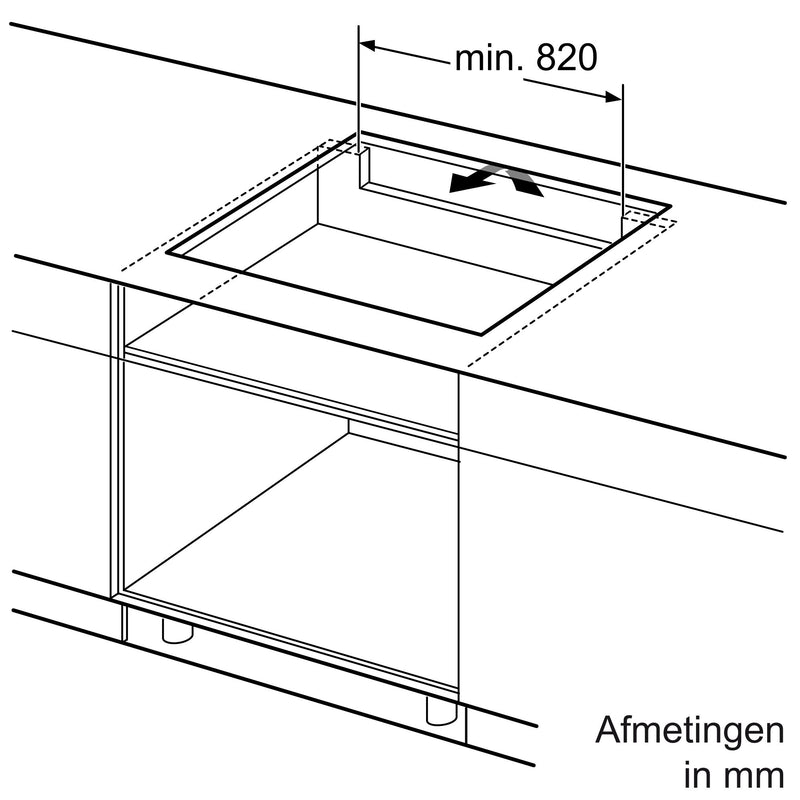 Bosch PXV975DV1E - Serie 8 - Inductiekookplaat - 90 cm - Opbouw met kader