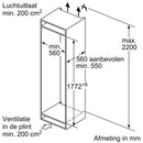 Siemens KI87VVSE0 - IQ300 - Inbouw - Koel-vriescombinatie - 178 cm