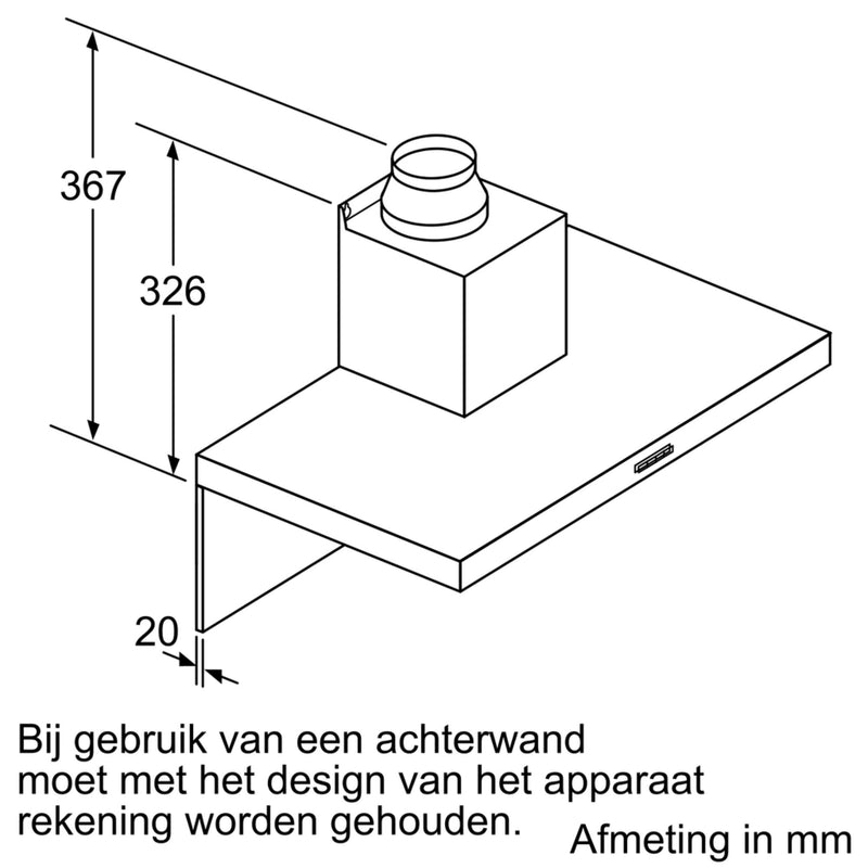 Siemens LC66BBM50 - iQ300 - Wanddampkap - 60 cm - Inox