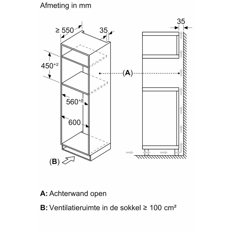 Bosch CMA585GS1 - Serie 6 - Inbouwmagnetron met heteluchtfunctie - 60x45 cm - Inox