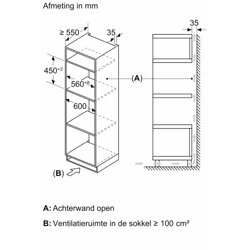Bosch CMA585GB1 - Serie 6 - Compacte oven met magnetronfunctie - 60 x 45 cm - Zwart