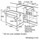 Siemens HB113FBS1 - iQ100 - Inbouwoven - 60 x 60 cm - Inox