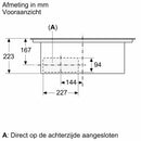 Siemens ED711HQ26E - iQ500, Inductie kookplaat met ingebouwde afzuiging - 70 cm - Opbouw zonder kader