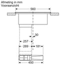 Siemens ED711HQ26E - iQ500, Inductie kookplaat met ingebouwde afzuiging - 70 cm - Opbouw zonder kader